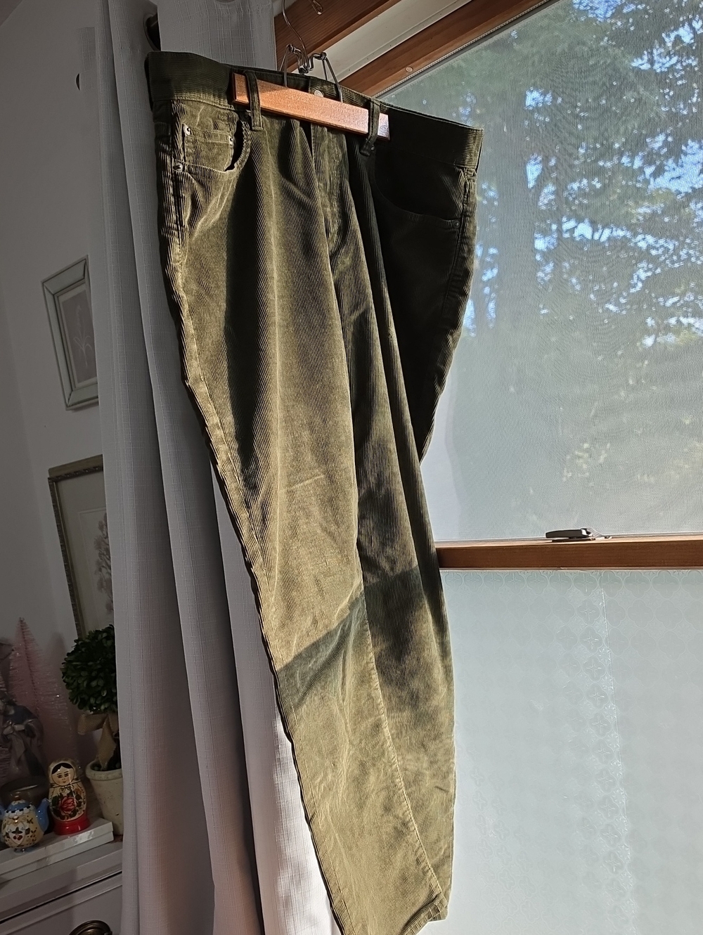 J. Crew Men's Olive Corduroy Pants